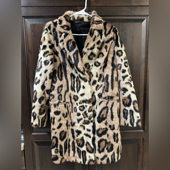 House of Harlow X revolve ABRIGO GENN leopard coat size small - Picture 5 of 8